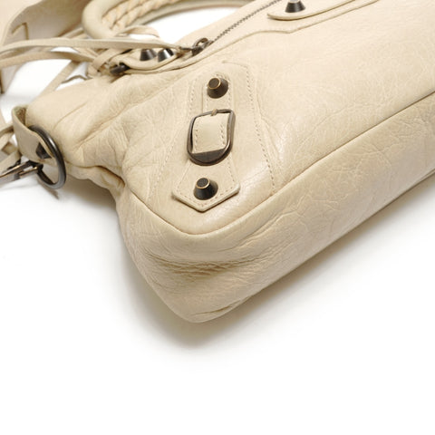 BALENCIAGA 2way The First City Shoulder Bag beige WS26466