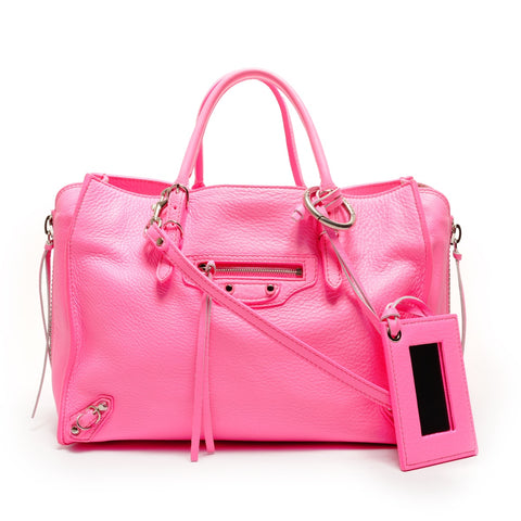 BALENCIAGA The Paper Mini 2-Way Tote Shoulder Bag pink WS26467