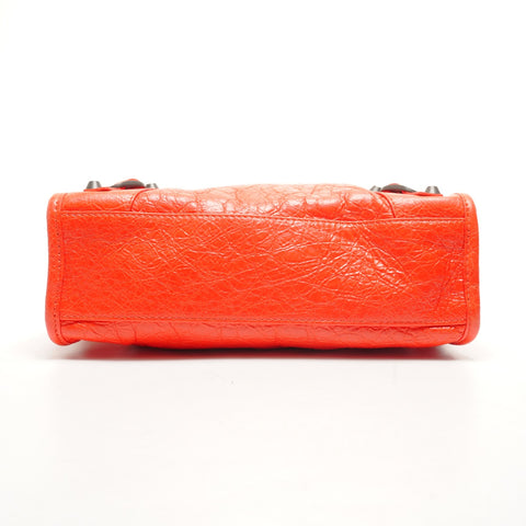 BALENCIAGA Leather Le City 2way Mini Shoulder Bag Red WS26469