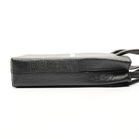 BALENCIAGA Shopping Phone Holder Mini 593826 Shoulder Bag black WS26473
