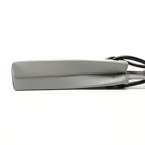 BALENCIAGA Shopping Phone Holder Mini 593826 Umhängetasche grau WS26474