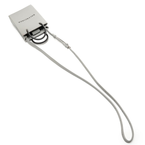BALENCIAGA Shopping Phone Holder Mini 593826 Umhängetasche grau WS26474