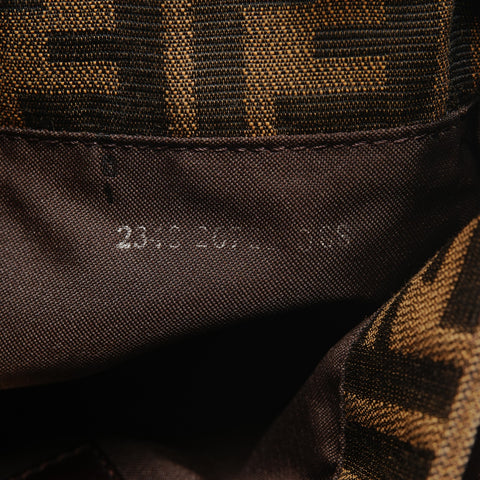 FENDI Zucca canvas Shoulder Bag Brown WS26478