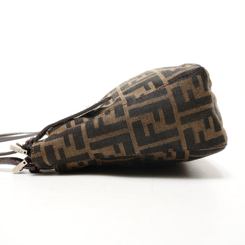 FENDI Zucca canvas Shoulder Bag Brown WS26478
