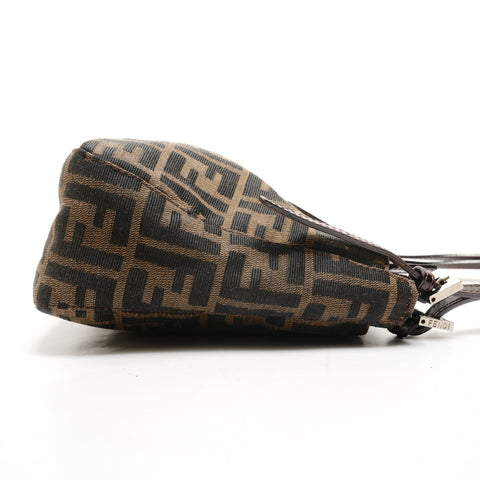 FENDI Zucca canvas Shoulder Bag Brown WS26478