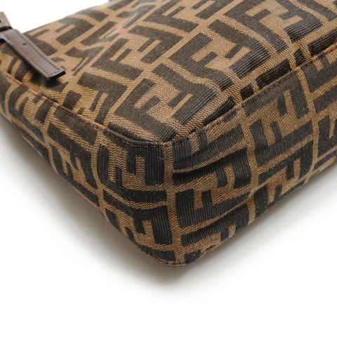 FENDI Zucca canvas Shoulder Bag Brown WS26478