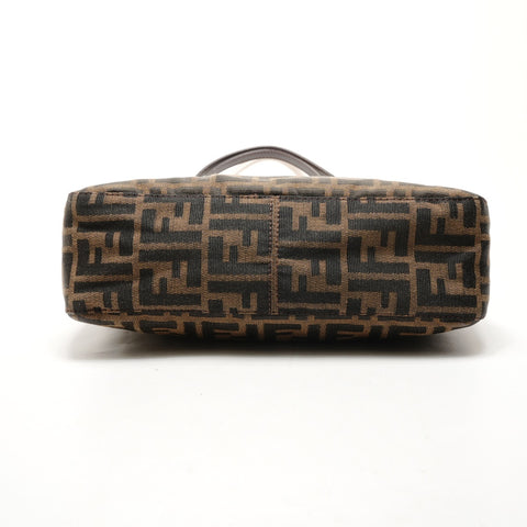 FENDI Zucca canvas Shoulder Bag Brown WS26478