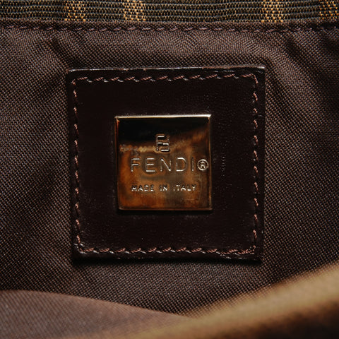 FENDI Zucca canvas Shoulder Bag Brown WS26478