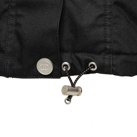 CHANEL Coat P19994V11805 02A Logo Tape coat black WS26480