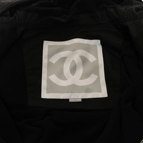CHANEL Coat P19994V11805 02A Logo Tape coat black WS26480