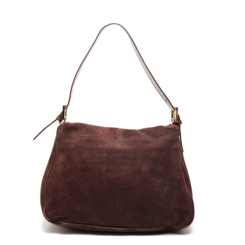 FENDI Suede Mamma Baguette One-Shoulder Bag Shoulder Bag Brown WS26481