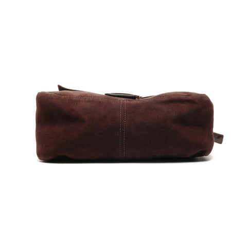 FENDI Suede Mamma Baguette One-Shoulder Bag Shoulder Bag Brown WS26481
