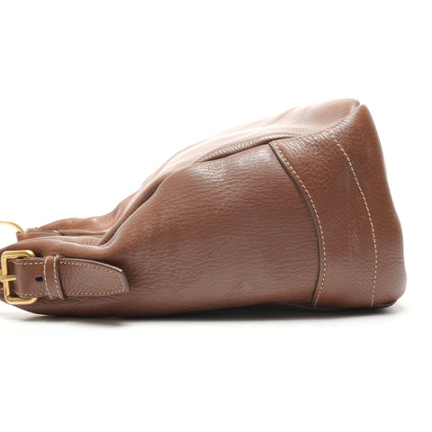 PRADA Vitello Dino One Shoulder Bag Shoulder Bag Brown WS26482