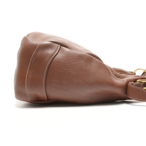 PRADA Vitello Dino One Shoulder Bag Shoulder Bag Brown WS26482