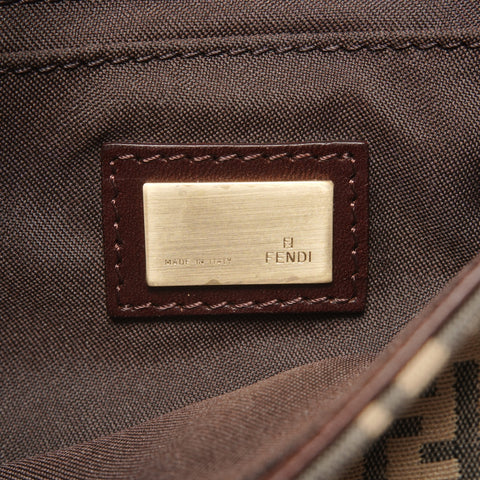 FENDI Zucchino Canvas Umhängetasche Braun WS26483