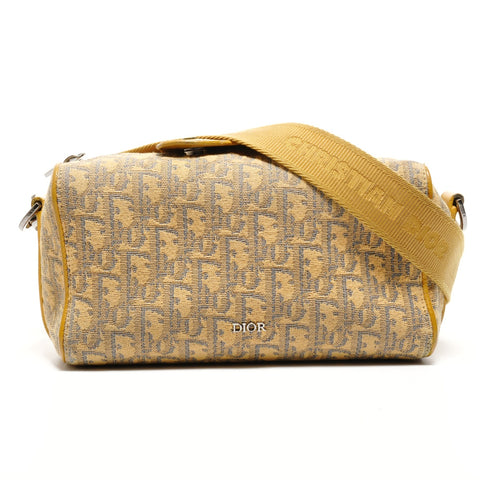 Christian Dior Trotter Lingotto Oblique Jacquard Shoulder Bag yellow WS26485
