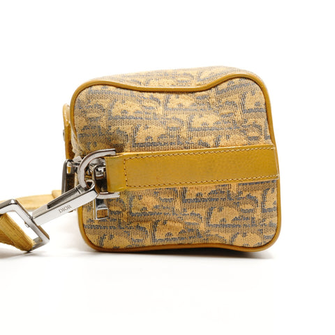 Christian Dior Trotter Lingotto Oblique Jacquard Shoulder Bag yellow WS26485