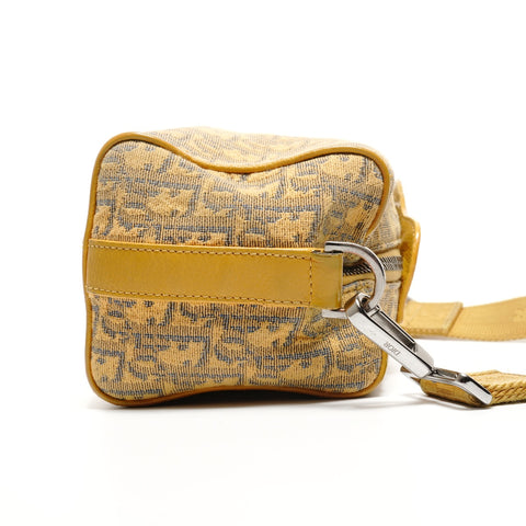 Christian Dior Trotter Lingotto Oblique Jacquard Shoulder Bag yellow WS26485