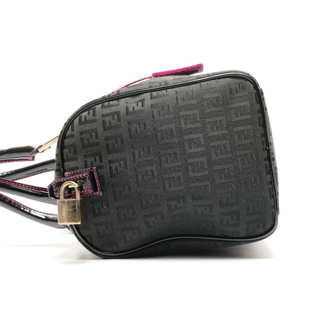 FENDI Zucchino Canvas Handbag black WS26486