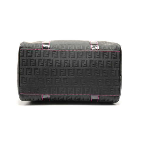 FENDI Zucchino Canvas Handbag black WS26486