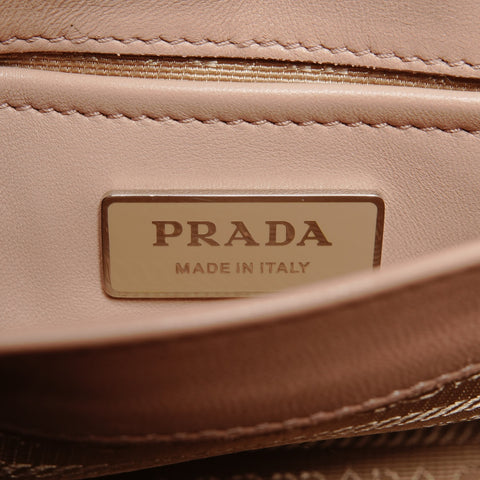 PRADA Spectrum Kleine Quilt-Umhängetasche beige WS26490