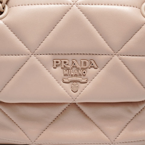 PRADA Spectrum Kleine Quilt-Umhängetasche beige WS26490
