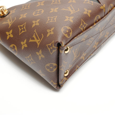 LOUIS VUITTON 2018 V Tote BB Monogram Handbag Brown WS26492