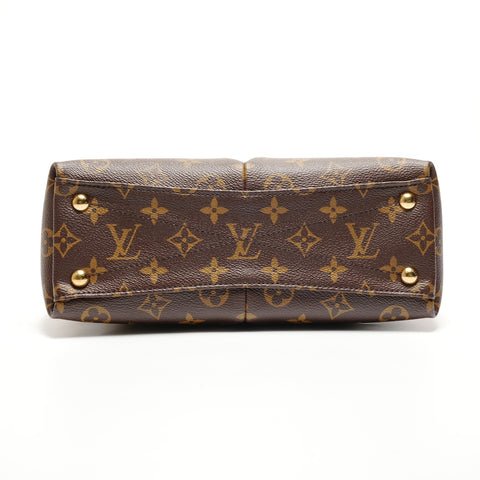 LOUIS VUITTON 2018 V Tote BB Monogram Handbag Brown WS26492
