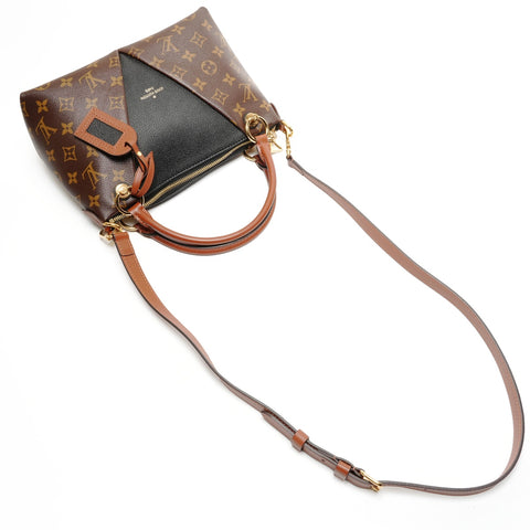 LOUIS VUITTON 2018 V Tote BB Monogram Handbag Brown WS26492