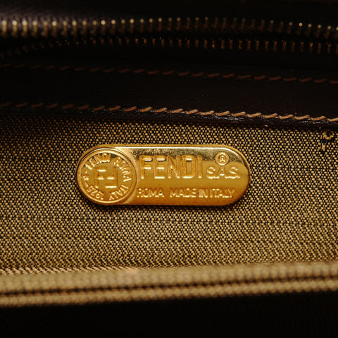 FENDI Zucca canvas with FF logo Handbag Brown WS26497
