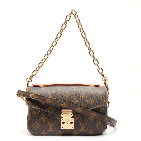 LOUIS VUITTON Pochette Metis New Year Monogram 2WAY Shoulder Bag Brown WS26498