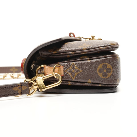 LOUIS VUITTON Pochette Metis New Year Monogram 2WAY Shoulder Bag Brown WS26498