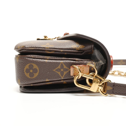 LOUIS VUITTON Pochette Metis New Year Monogram 2WAY Shoulder Bag Brown WS26498