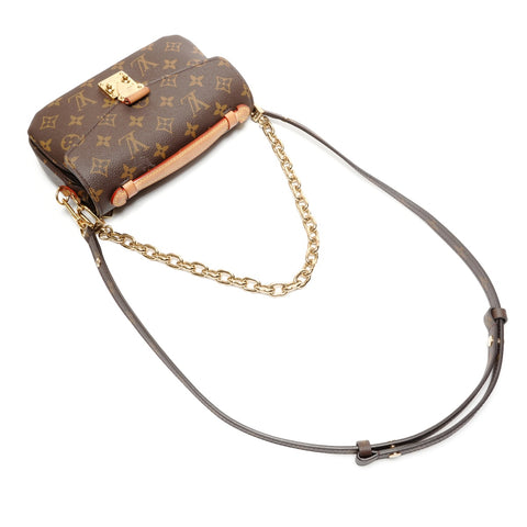 路易威登 Pochette Metis 新年 Monogram 2WAY 单肩包 棕色 WS26498