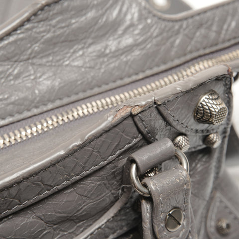 BALENCIAGA Neo Kagoule City 2WAY Shoulder Bag gray WS26500