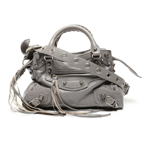 BALENCIAGA Neo Kagoule City 2WAY Shoulder Bag gray WS26500