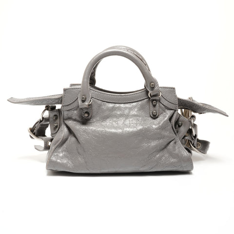 BALENCIAGA Neo Kagoule City 2WAY Shoulder Bag gray WS26500
