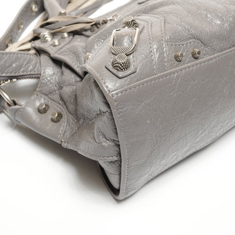 BALENCIAGA Neo Kagoule City 2WAY Shoulder Bag gray WS26500