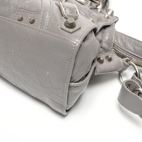 BALENCIAGA Neo Kagoule City 2WAY Shoulder Bag gray WS26500