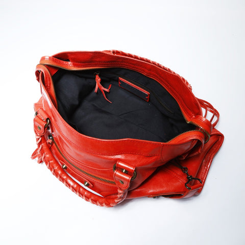 BALENCIAGA Classic City 2way Shoulder Handbag Red WS26502