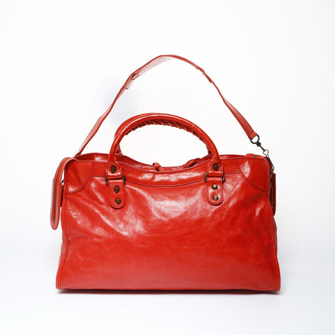 BALENCIAGA Classic City 2way Shoulder Handbag Red WS26502