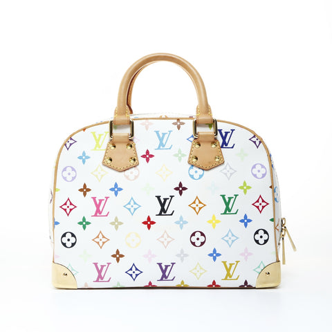 LOUIS VUITTON Monogram Multicolore Trouville Blanc M92663 2005 Handbag white WS26504
