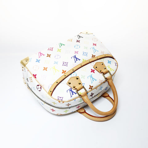 LOUIS VUITTON Monogram Multicolore Trouville Blanc M92663 2005 Handbag white WS26504