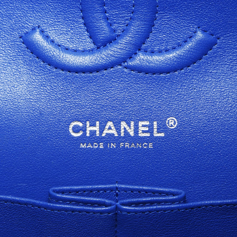 CHANEL No. 26 Matelasse 2017-2018 Double Flap Shoulder Bag blue WS26505