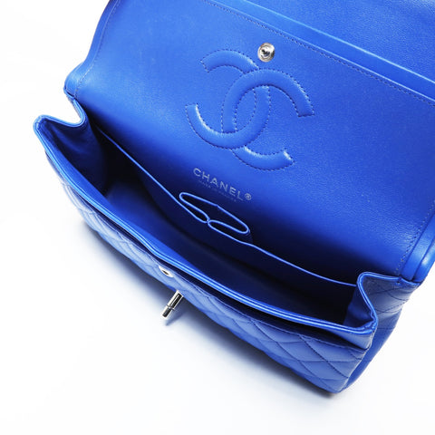 CHANEL No. 26 Matelasse 2017-2018 Double Flap Shoulder Bag blue WS26505