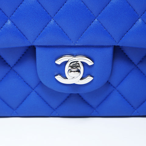 CHANEL No. 26 Matelasse 2017-2018 Double Flap Shoulder Bag blue WS26505