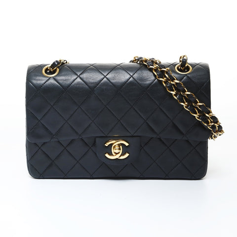 CHANEL 0 Series 1986-1988 Lambskin Mini Matelasse 9.1