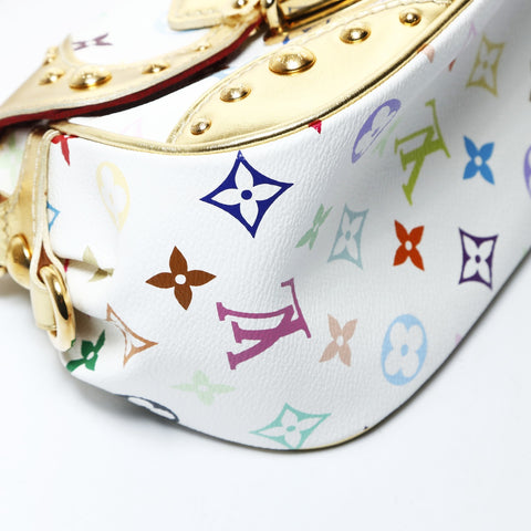 LOUIS VUITTON Monogram Multicolor Marilyn All M40206 2008 One Belt Shoulder Bag white WS26507