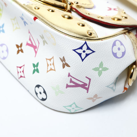 LOUIS VUITTON Monogram Multicolor Marilyn All M40206 2008 One Belt Shoulder Bag white WS26507