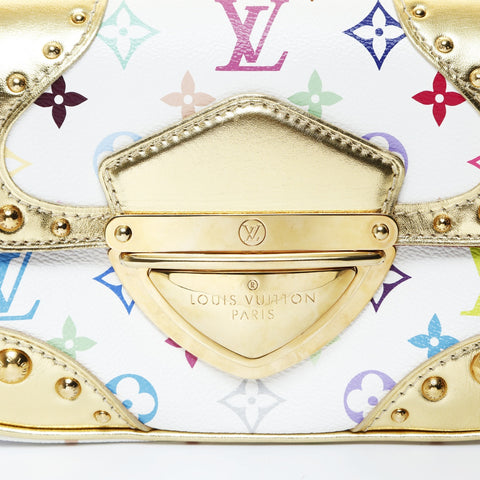 LOUIS VUITTON Monogram Multicolor Marilyn All M40206 2008 One Belt Shoulder Bag white WS26507